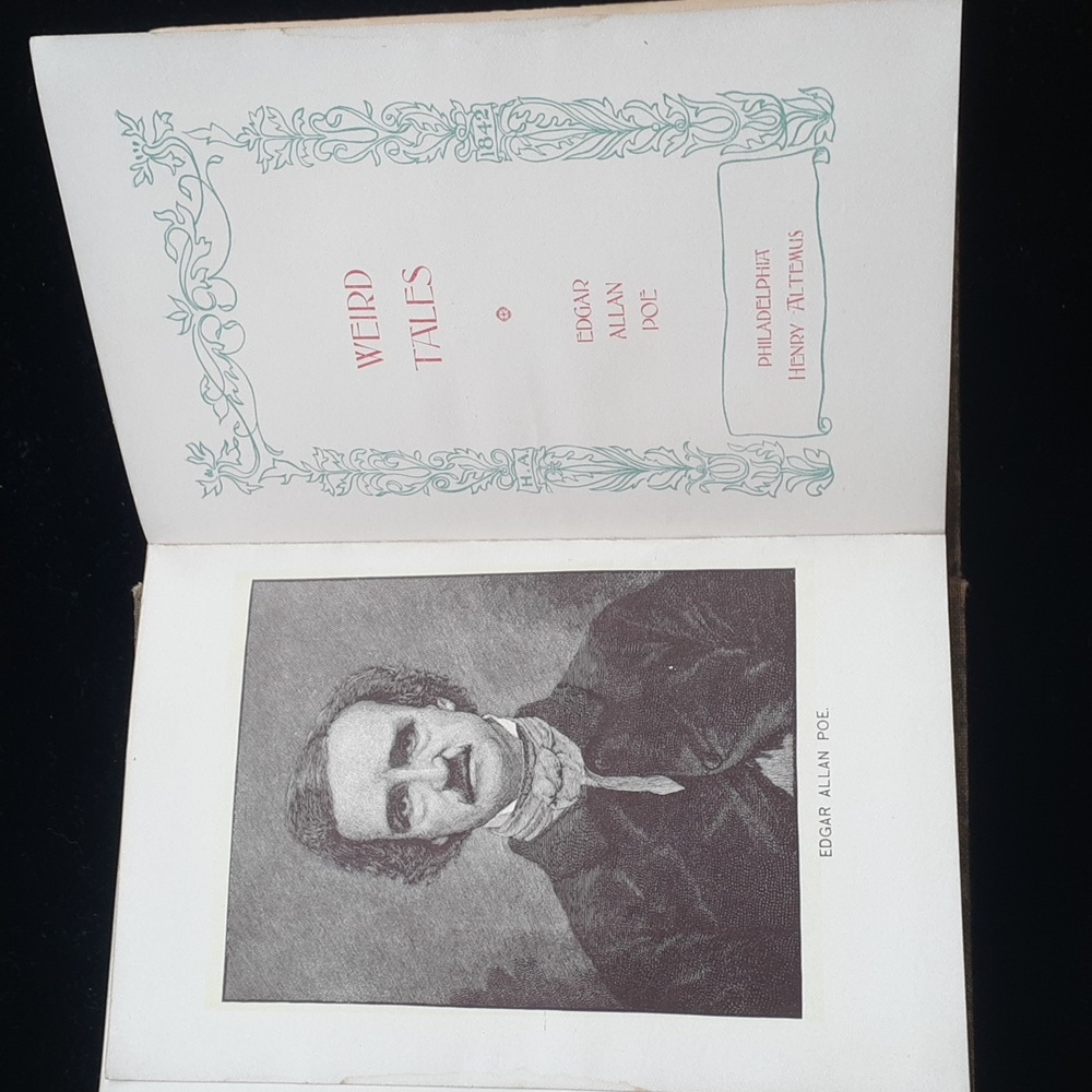 1895 "Weird Tales" by Edgar Allan Poe.